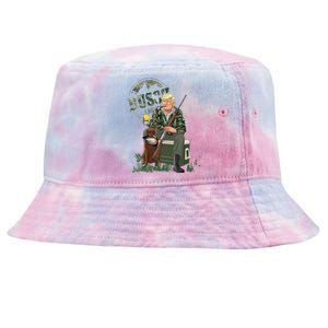 Hunting Trump Camo Duck Election Maga 2024 Voter Tie-Dyed Bucket Hat