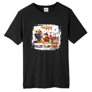 Halloween Thanksgiving Christmas Happy Hallothanksmas Meaningful Gift Tall Fusion ChromaSoft Performance T-Shirt