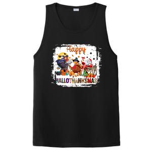 Halloween Thanksgiving Christmas Happy Hallothanksmas Meaningful Gift PosiCharge Competitor Tank