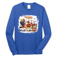 Halloween Thanksgiving Christmas Happy Hallothanksmas Meaningful Gift Long Sleeve Shirt