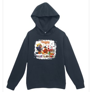 Halloween Thanksgiving Christmas Happy Hallothanksmas Meaningful Gift Urban Pullover Hoodie