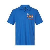 Halloween Thanksgiving Christmas Happy HalloThanksMas Gnomes Softstyle Adult Sport Polo