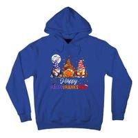 Halloween Thanksgiving Christmas Happy HalloThanksMas Gnomes Tall Hoodie