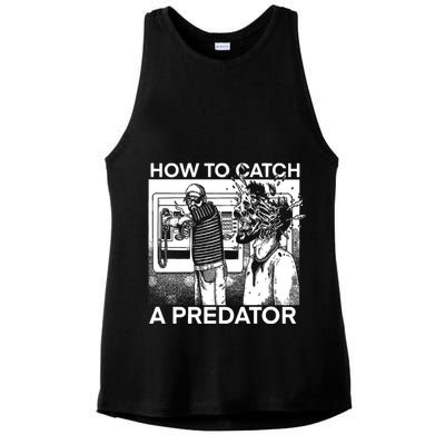 How To Catch A Predator Leon Gary Plauche Ladies PosiCharge Tri-Blend Wicking Tank
