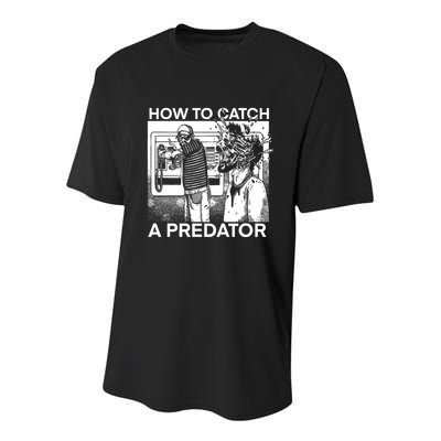 How To Catch A Predator Leon Gary Plauche Youth Performance Sprint T-Shirt