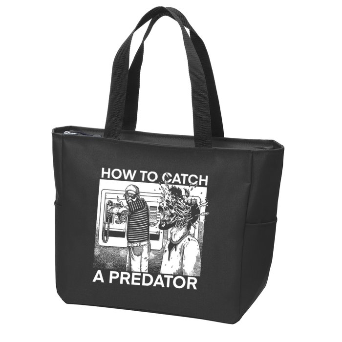 How To Catch A Predator Leon Gary Plauche Zip Tote Bag