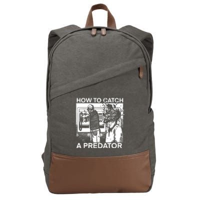 How To Catch A Predator Leon Gary Plauche Cotton Canvas Backpack