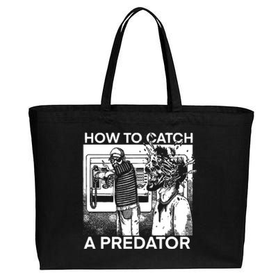 How To Catch A Predator Leon Gary Plauche Cotton Canvas Jumbo Tote