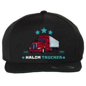 Halim Trucker Custom Design 2 Wool Snapback Cap