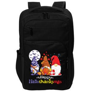 Halloween Thanksgiving Christmas Happy Halvlothanksmas Gnomes Impact Tech Backpack