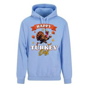 Happy Turkey Day Thanksgiving Birthday Party Distressed Great Gift Unisex Surf Hoodie