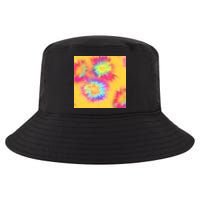Hippie Tye Dye Neon Pattern Cool Comfort Performance Bucket Hat