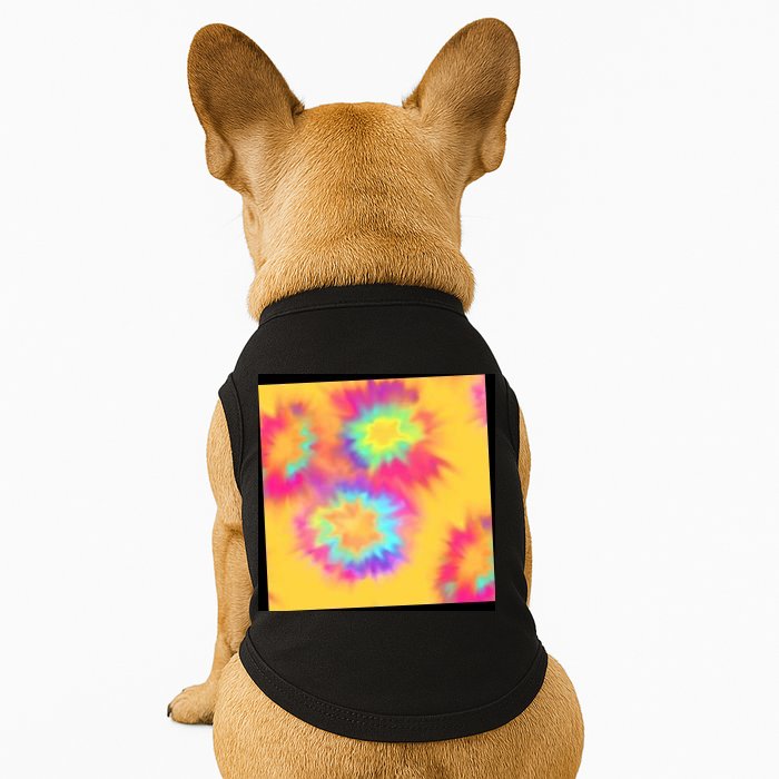 Hippie Tye Dye Neon Pattern Doggie Tank