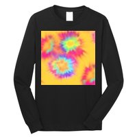 Hippie Tye Dye Neon Pattern Long Sleeve Shirt