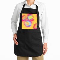 Hippie Tye Dye Neon Pattern Apron
