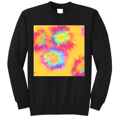 Hippie Tye Dye Neon Pattern Sweatshirt