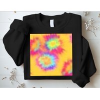 Hippie Tye Dye Neon Pattern Sweatshirt