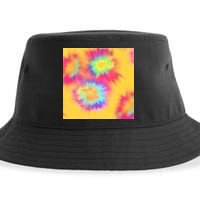 Hippie Tye Dye Neon Pattern Sustainable Bucket Hat