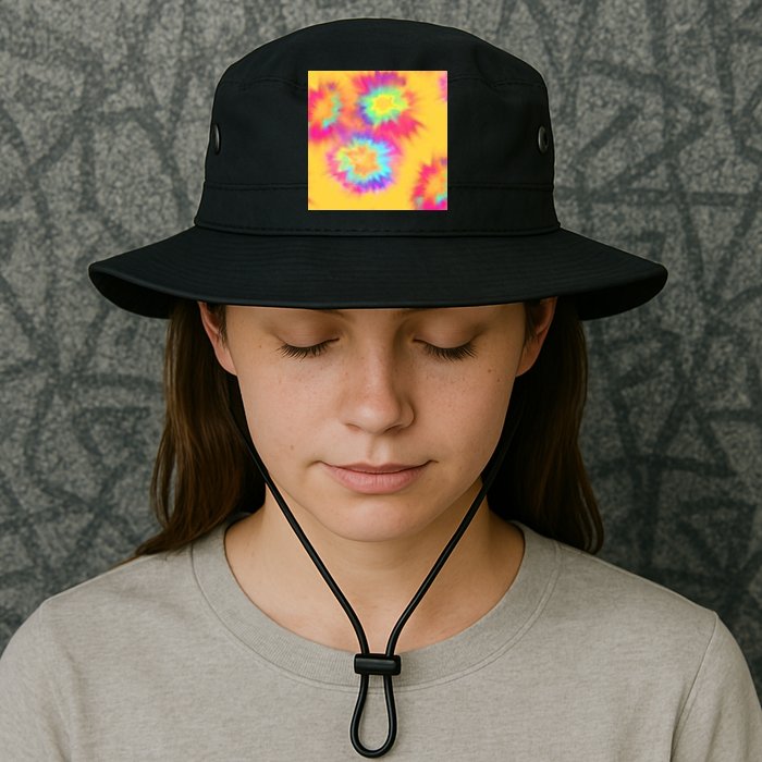 Hippie Tye Dye Neon Pattern Bucket Hat