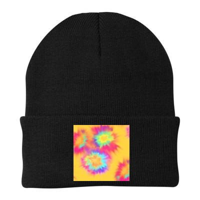 Hippie Tye Dye Neon Pattern Beanie