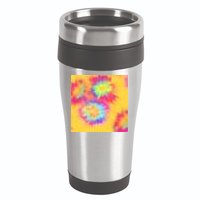 Hippie Tye Dye Neon Pattern 16oz Travel Tumbler