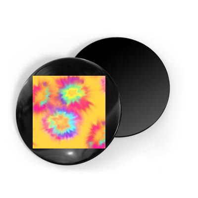 Hippie Tye Dye Neon Pattern Magnet