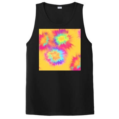 Hippie Tye Dye Neon Pattern PosiCharge Competitor Tank