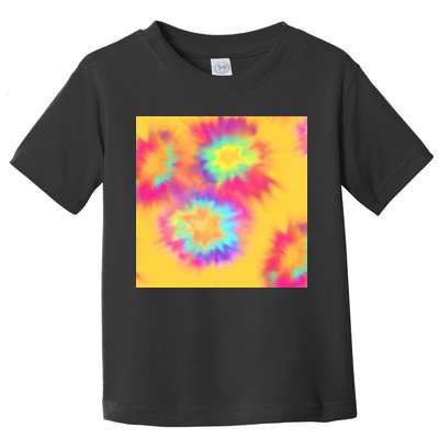 Hippie Tye Dye Neon Pattern Toddler T-Shirt