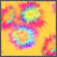 Hippie Tye Dye Neon Pattern Cotton Canvas Backpack