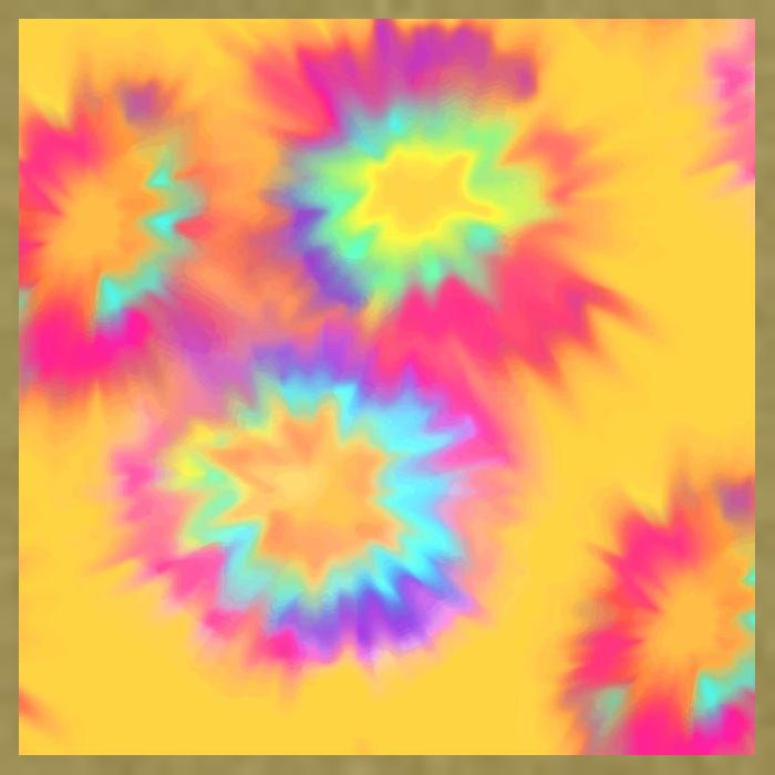Hippie Tye Dye Neon Pattern Garment-Dyed Women's Muscle Tee