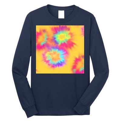 Hippie Tye Dye Neon Pattern Long Sleeve Shirt