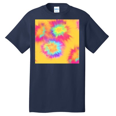 Hippie Tye Dye Neon Pattern Tall T-Shirt