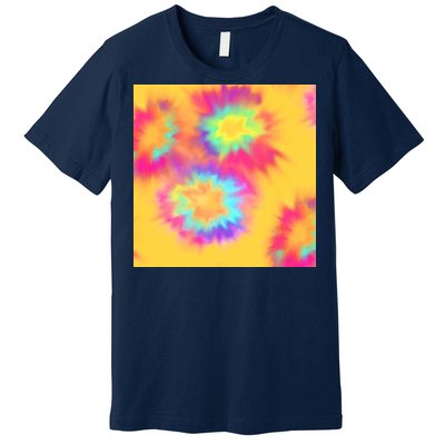 Hippie Tye Dye Neon Pattern Premium T-Shirt