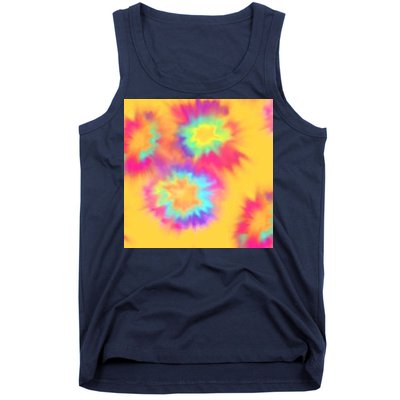 Hippie Tye Dye Neon Pattern Tank Top