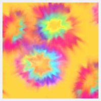 Hippie Tye Dye Neon Pattern Garment-Dyed Sweatshirt