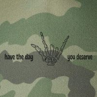 Have The Day You Deserve skeleton skull Halloween Legacy Tie Dye Trucker Hat