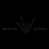 Have The Day You Deserve skeleton skull Halloween Visor