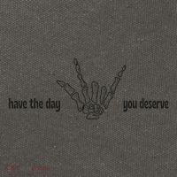 Have The Day You Deserve skeleton skull Halloween Cotton Canvas Backpack