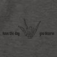Have The Day You Deserve skeleton skull Halloween Vector Backpack