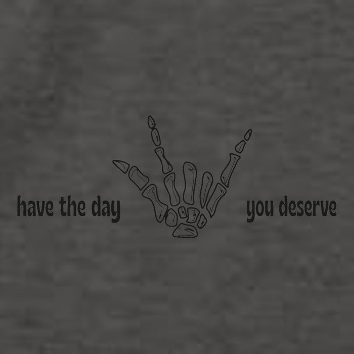 Have The Day You Deserve skeleton skull Halloween Vector Backpack