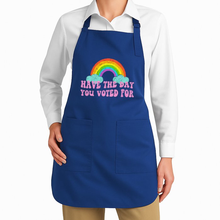 Have The Day You Voted Full-Length Apron With Pockets