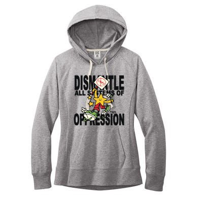 Honey Tv Dismantle All Systems Of Oppression Women's Fleece Hoodie