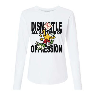 Honey Tv Dismantle All Systems Of Oppression Womens Cotton Relaxed Long Sleeve T-Shirt