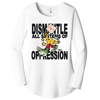 Honey Tv Dismantle All Systems Of Oppression Women's Perfect Tri Tunic Long Sleeve Shirt