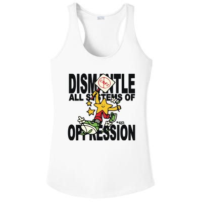 Honey Tv Dismantle All Systems Of Oppression Ladies PosiCharge Competitor Racerback Tank