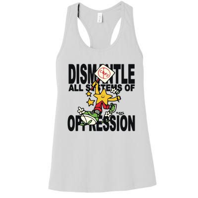 Honey Tv Dismantle All Systems Of Oppression Women's Racerback Tank