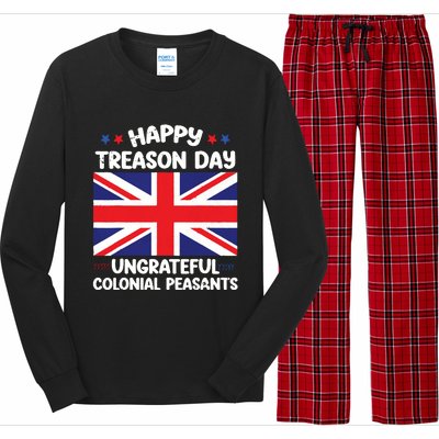 Happy Treason Day 4th Of July Long Sleeve Pajama Set