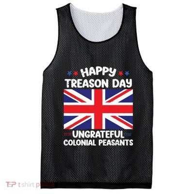 Happy Treason Day 4th Of July Mesh Reversible Basketball Jersey Tank