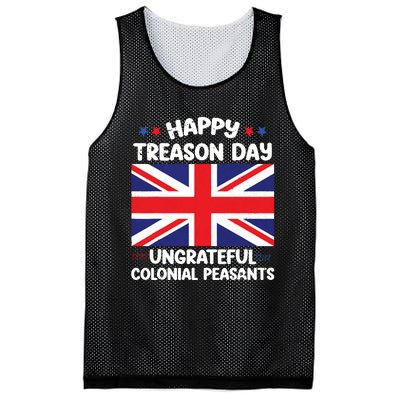 Happy Treason Day 4th Of July Mesh Reversible Basketball Jersey Tank