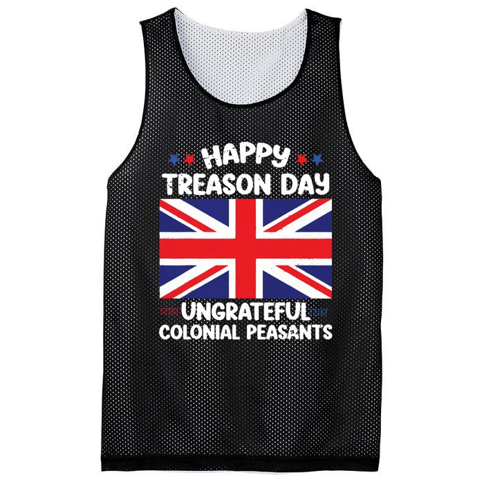 Happy Treason Day 4th Of July Mesh Reversible Basketball Jersey Tank